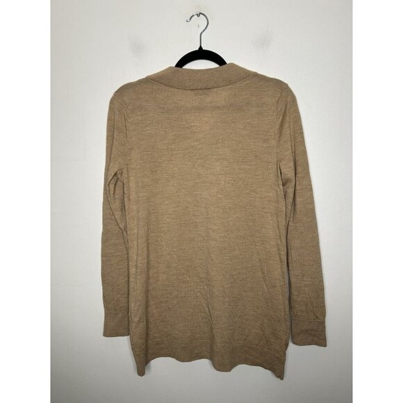 Talbots Womens 100% Merino Wool V Neck Sweater Lightweight Brown Size Small - Picture 6 of 9